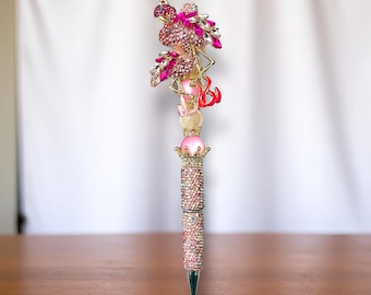 Jeweled Flamingo Rhinestone Pen