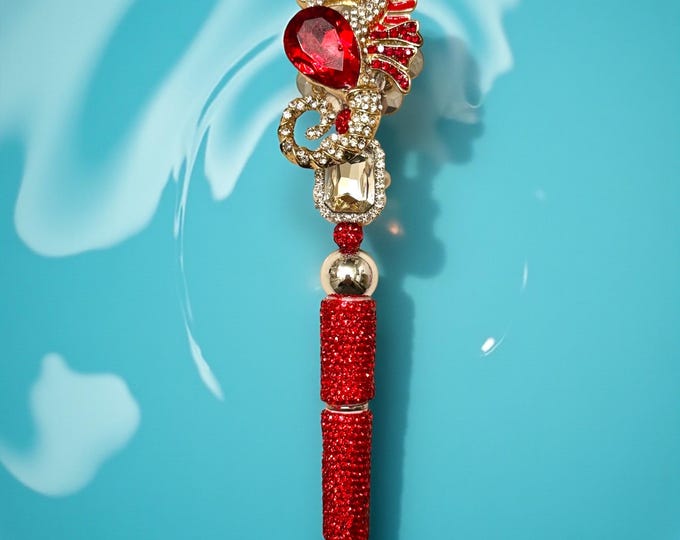 Jeweled Seahorse Rhinestone Pen: Whimsical Desk Accessory