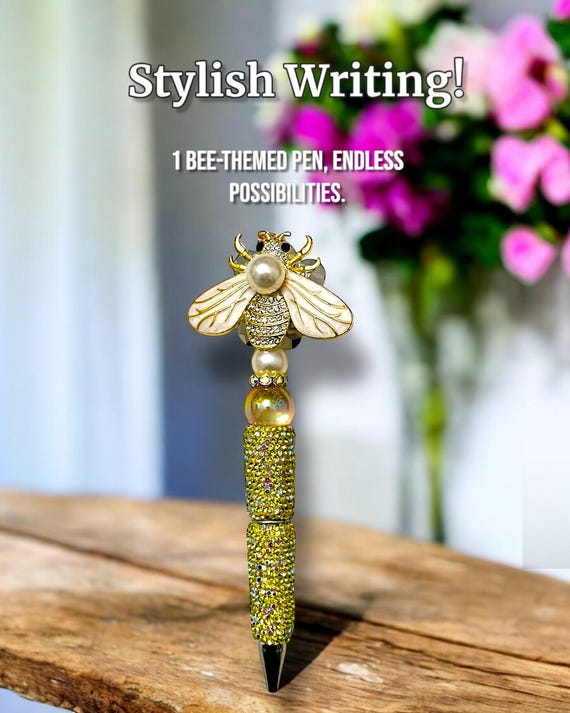 Beautiful Bee Rhinestone Pen