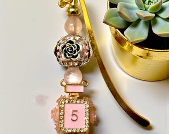 Rhinestone Perfume Bottle: Jeweled Reading Accessory