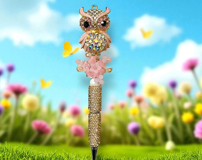 Pink Rhinestone Pen