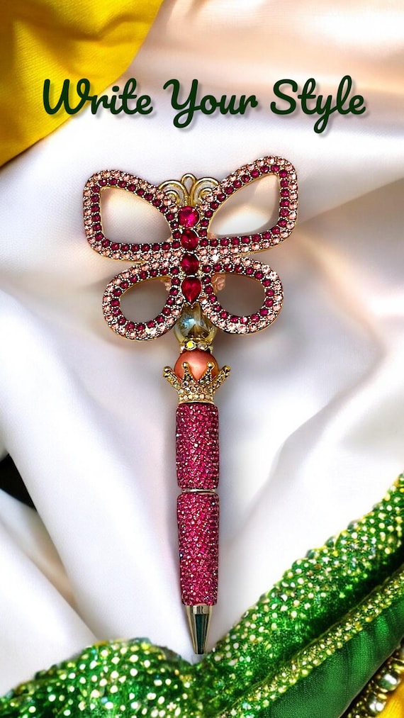 Beautiful Butterfly Rhinestone Pen