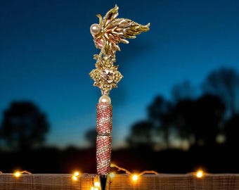 Unique Pink Butterfly Rhinestone pen