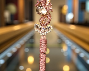 Crystal Pink Rhinestone Pen: Jeweled Desk Accessory