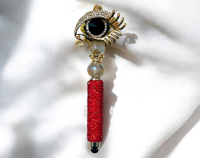 Elegant Jeweled Eye Stylus/Pen