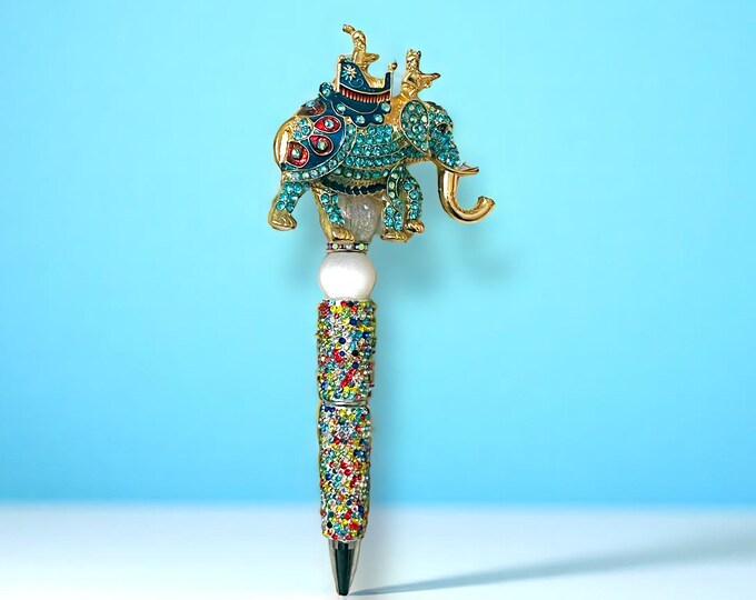 Elephant Rhinestone Pen