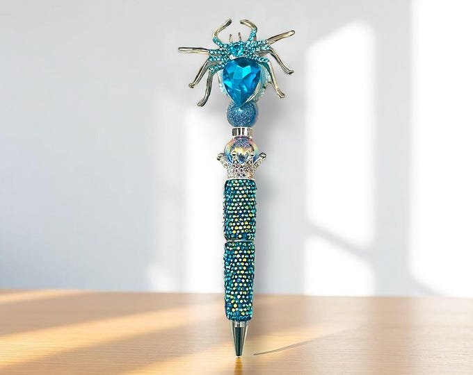 Jeweled Spider Rhinestone Pen