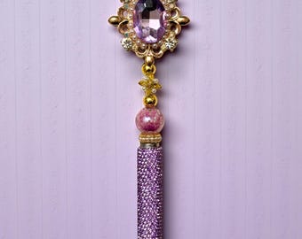 Jeweled Purple Dual Sided  Rhinestone Stylus