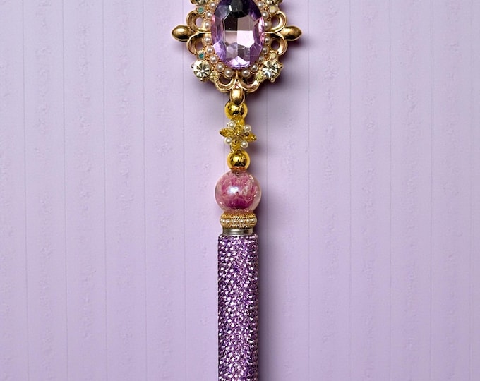 Jeweled Purple Dual Sided  Rhinestone Stylus