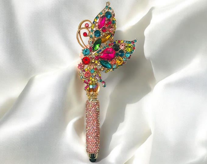 Multi-Jeweled Butterfly Stylus/Pen