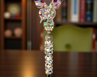 A/B Crystal Butterfly Rhinestone Pen: Elegant Writing Instrument