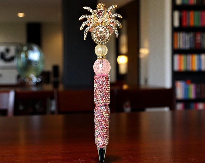 Rhinestone Spider Pen