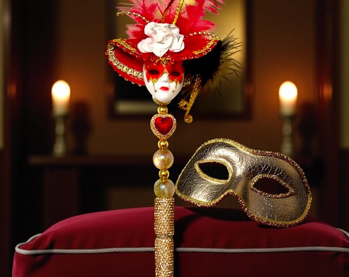 Masquerade Rhinestone Pen: Jeweled Desk Accessory