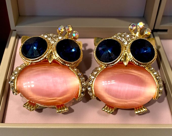 Jeweled Rhinestone Owl PairDIY Beads: Vibrant Craft and Jewelry Embellishments