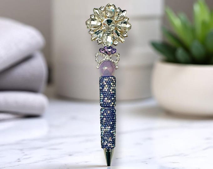 Floral Rhinestone Pen