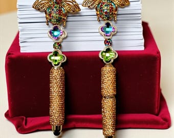 Jeweled Rhinestone Bee Pen/Stylus Set