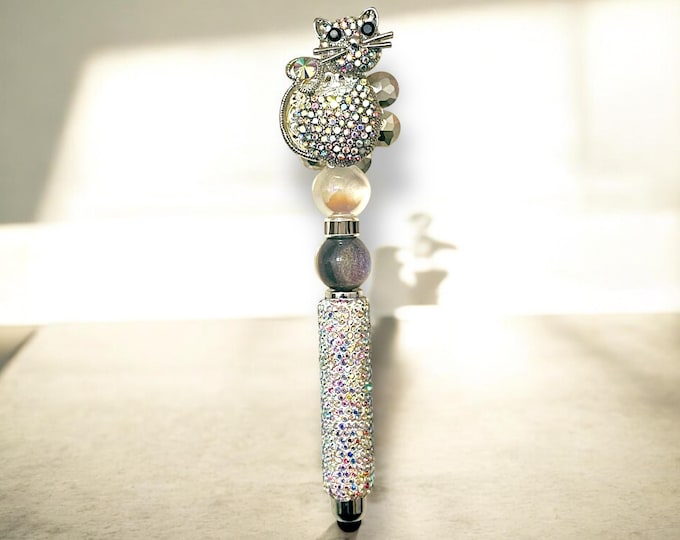 Jeweled Kitty Stylus