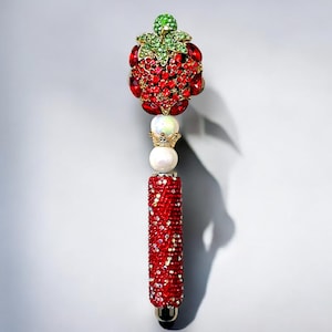 Jeweled Strawberry Stylus Pen