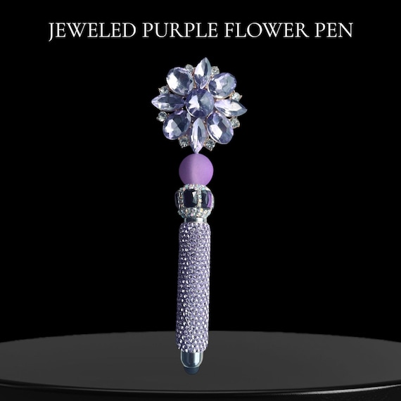 Purple Jeweled Rhinestone Stylus/Pens