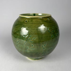 Ceramic Vase, Moon Jar, Small Vase, Handmade Pottery