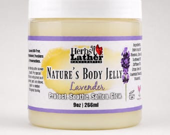 Lavender Body Jelly | Natural Petroleum-Free Balm, 9 oz