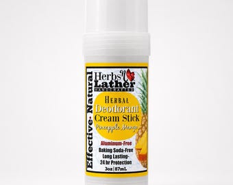 Ananas Mango Kräuter-Deodorant-Creme-Stick: Ohne Aluminium & Backpulver