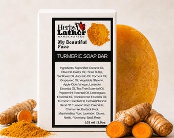 Turmeric Facial Soap: Herbal Blend, Shea Butter