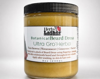 Burro per barba alle erbe / Balsamo e idratante per barba / Balsamo botanico per la cura della barba