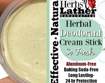 Muestra de mini desodorante herbal en crema: pruébalo antes de comprarlo.