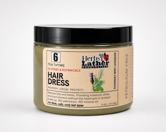Tea Thyme Hair Dress 23 Herbs & Botanicals | Rosemary Mint Scalp and Hair Oil