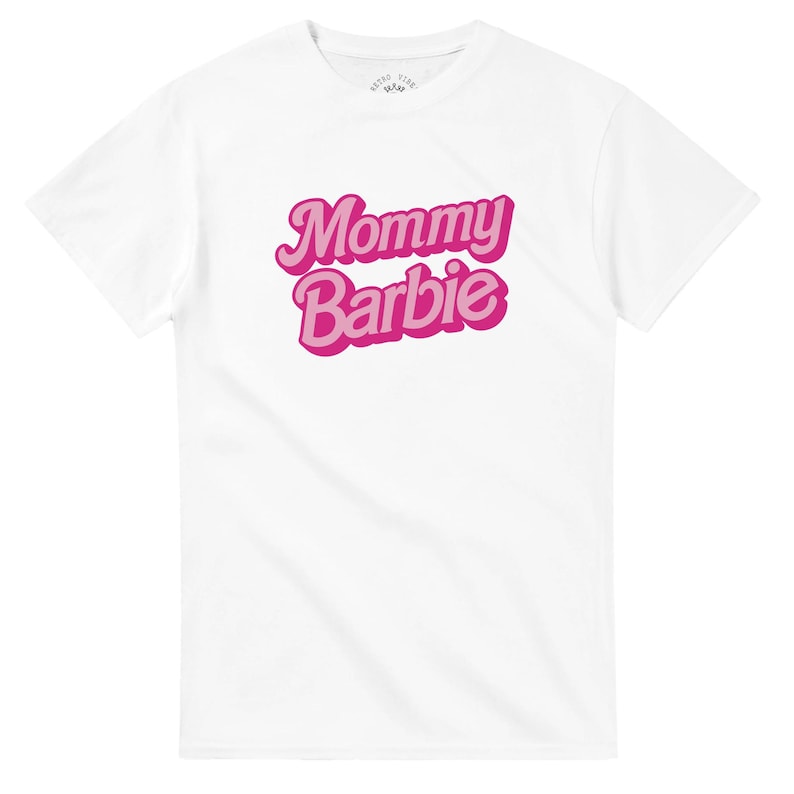 Mommy Barbie T-Shirt – Funny Retro Graphic Tee, Barbiecore Mom image 2