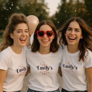 Personalized Bride T-Shirt | Custom Bachelorette Party Shirt with Name | Bridal Squad | Bridesmaid Gift | Hen Party Shirt | Future Mrs Tee