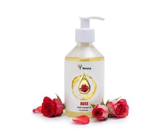 Naturlig Rosenmassageolja Verana, Anti-aging, Uppstramande, Sträckmärken, Vegansk