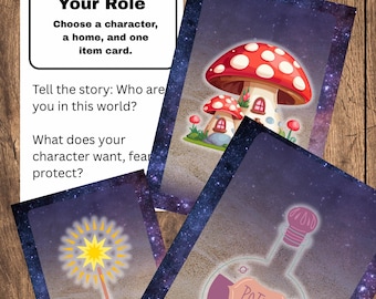 Adventures Within™ – Fantasy Therapy Card Prompts for Middle Schoolers | Narrative Counseling Game for Tweens & Teens