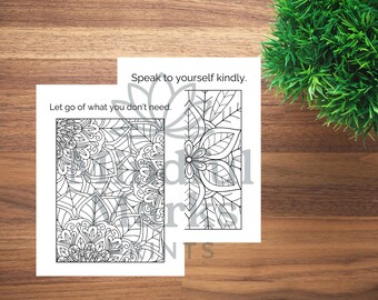 10 Mindfulness Tips for Calm & Focus | Printable Mental Health Cards for Teens and Adults | Therapist-Approved Instant Download