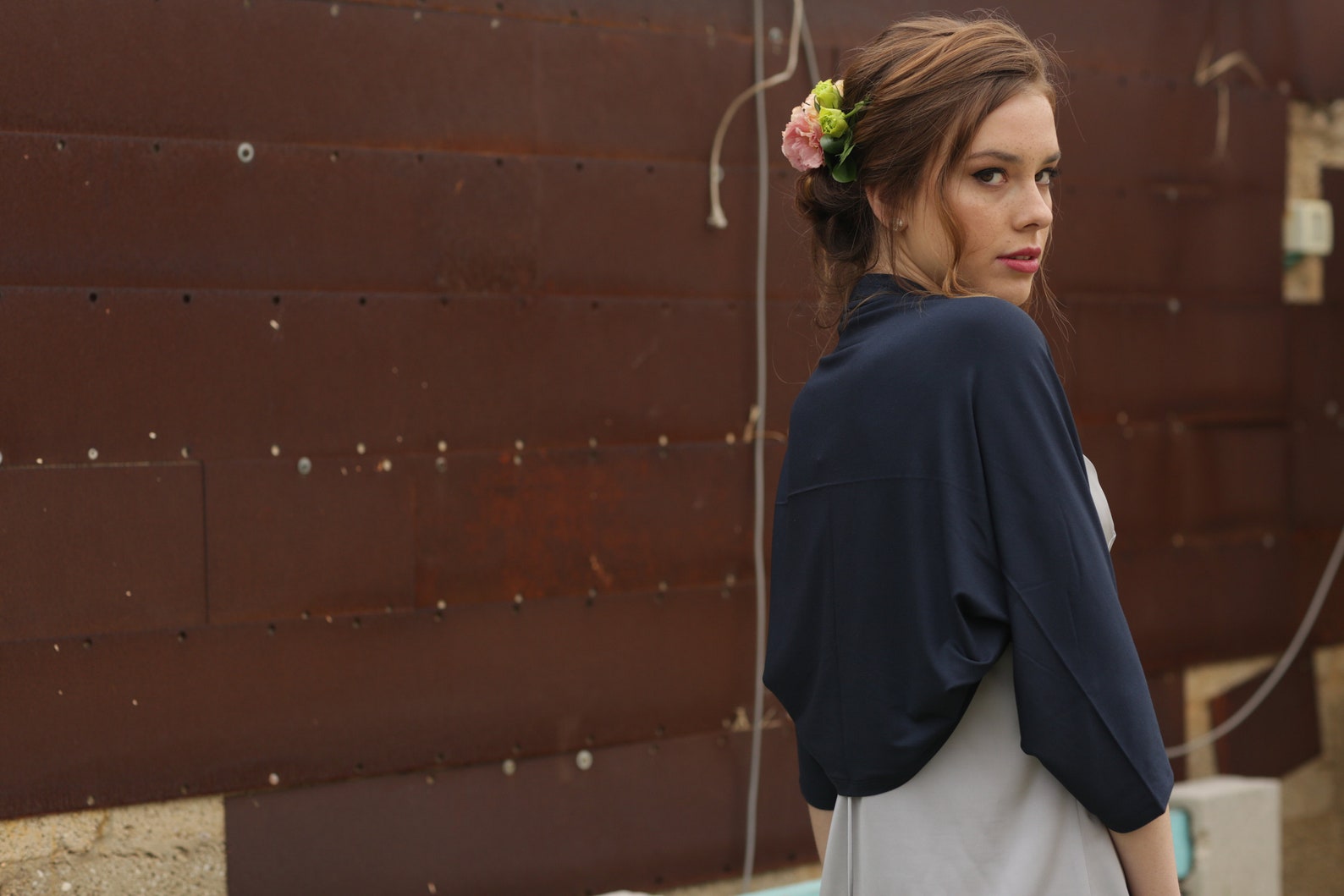 Missy Shamo Bolero in Navy