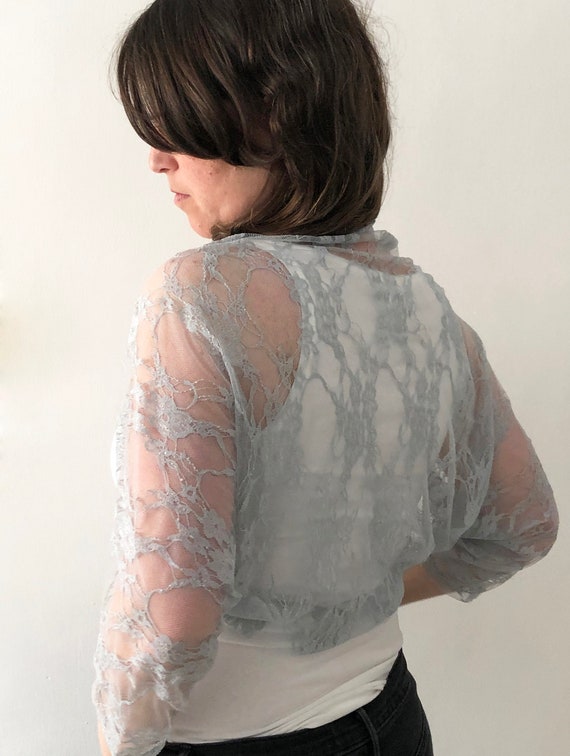 silver lace wrap
