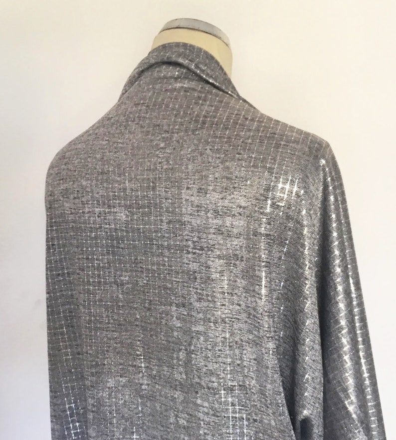 Silver bolero jacket, silver shrug bolero, silver evening shawl, evening shawls wraps, silver shawl, evening bolero jacket image 2