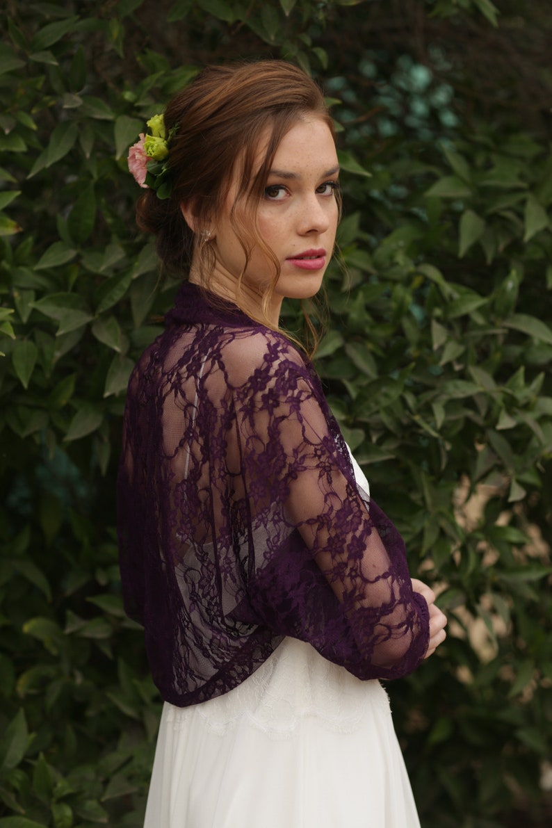 Bridal Cover Up, Plus Size Wedding Bolero, Lace Blush Shawl, XL Wedding