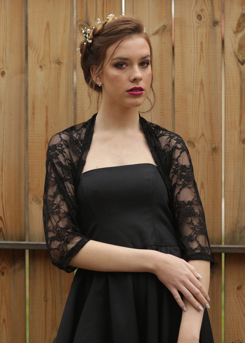 Purple Lace Bolero, Floral Lace Shrug, Purple Batwing Shawl, Bridesmaid