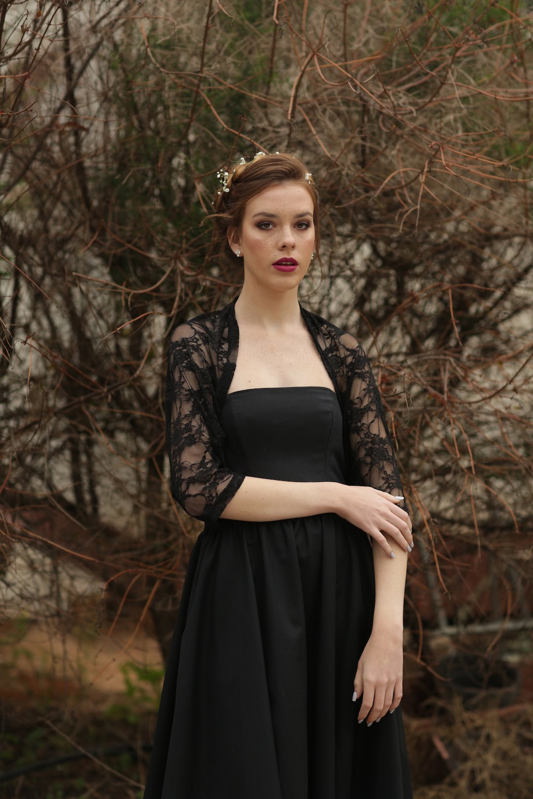 Black lace bolero uk sale