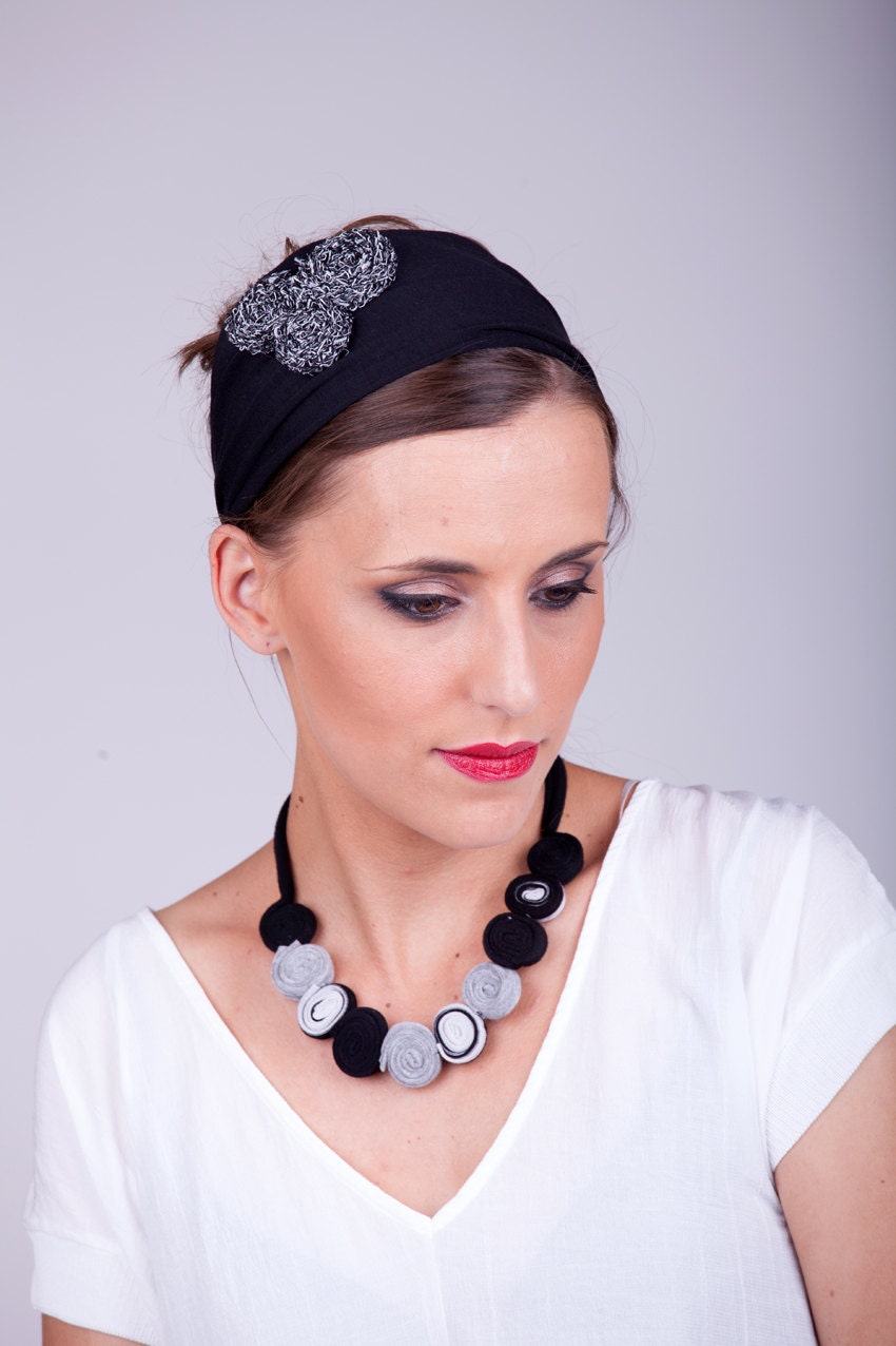 Black headband adult headband women adult headband