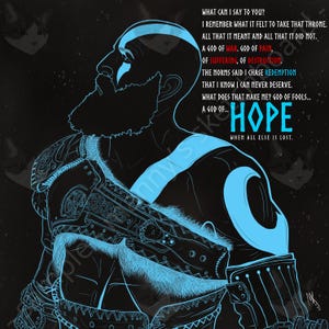 God of Hope | Redemption Inspired Portrait | Digital Download Art