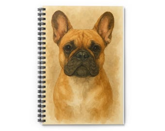 French Bulldog Spiral Notebook – Dog Lover Journal