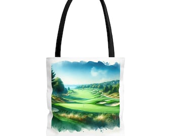 Golf Course Landscape Tote Bag: Eco-Friendly Travel Beach Bag