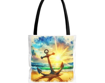Nautische Anker Tragetasche: Strand Vibes, Sommer Reisebegleiter