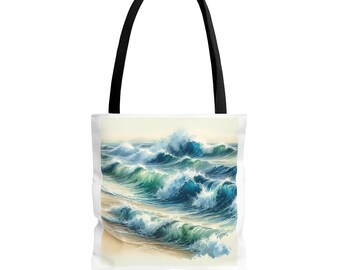 Ocean Waves Tote Bag: Beach Lover Accessory