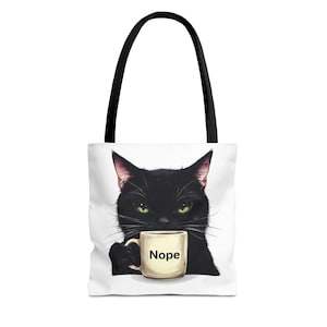 Funny Cat Tote Bag: Sassy Animal Lover Gift