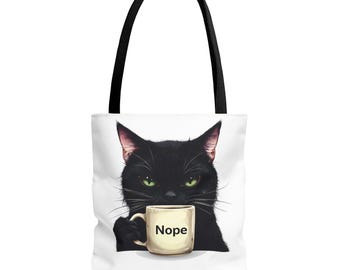 Funny Cat Tote Bag: Sassy Animal Lover Gift