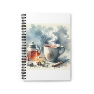 Cozy Tea Time Spiral-Notizbuch: Journal, Skizzenbuch, Notizen